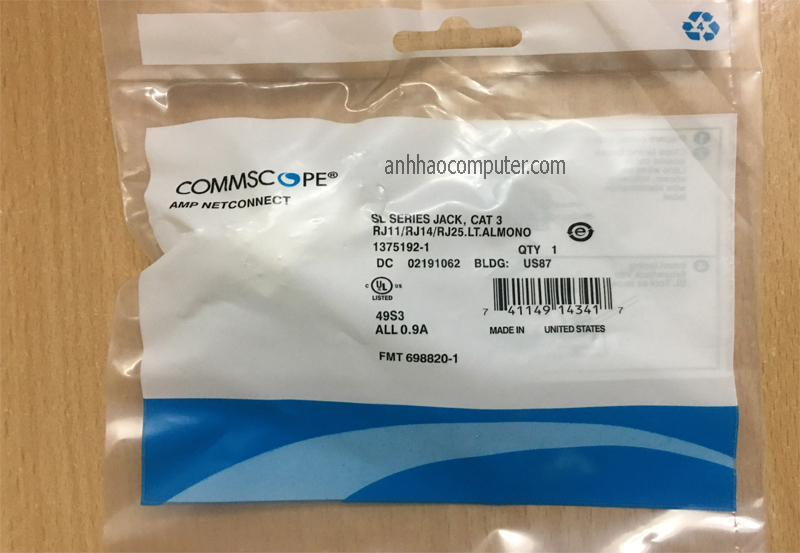 Nhân thoại RJ11 cat3 commscop